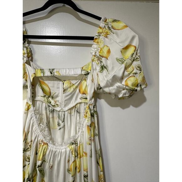 For Love & Lemons Serafina Floral Mini Dress Size Medium NWT Flirty Feminine - Picture 12 of 15